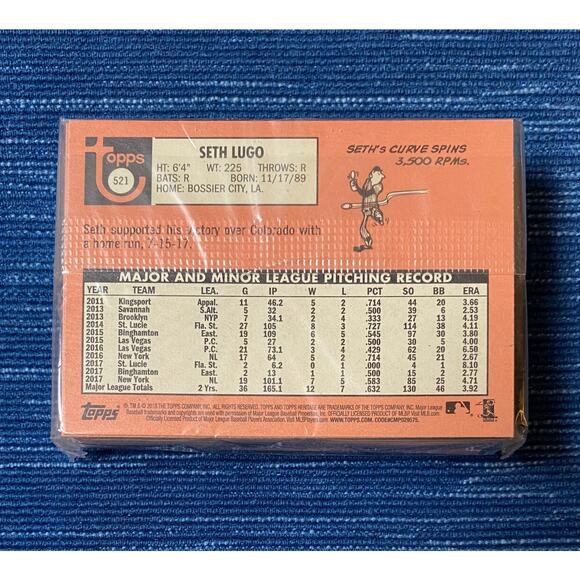 Unopened Sealed 2018 Topps Heritage Hanger Pack Ronald Acuna Jr Rookie RC Top - Picture 3 of 3